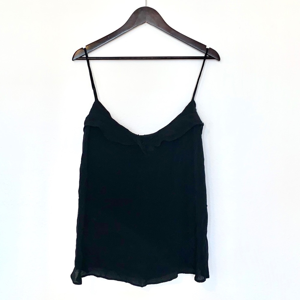 BOGO Old Navy Black Ruffle Flowy Tank Top Size XL